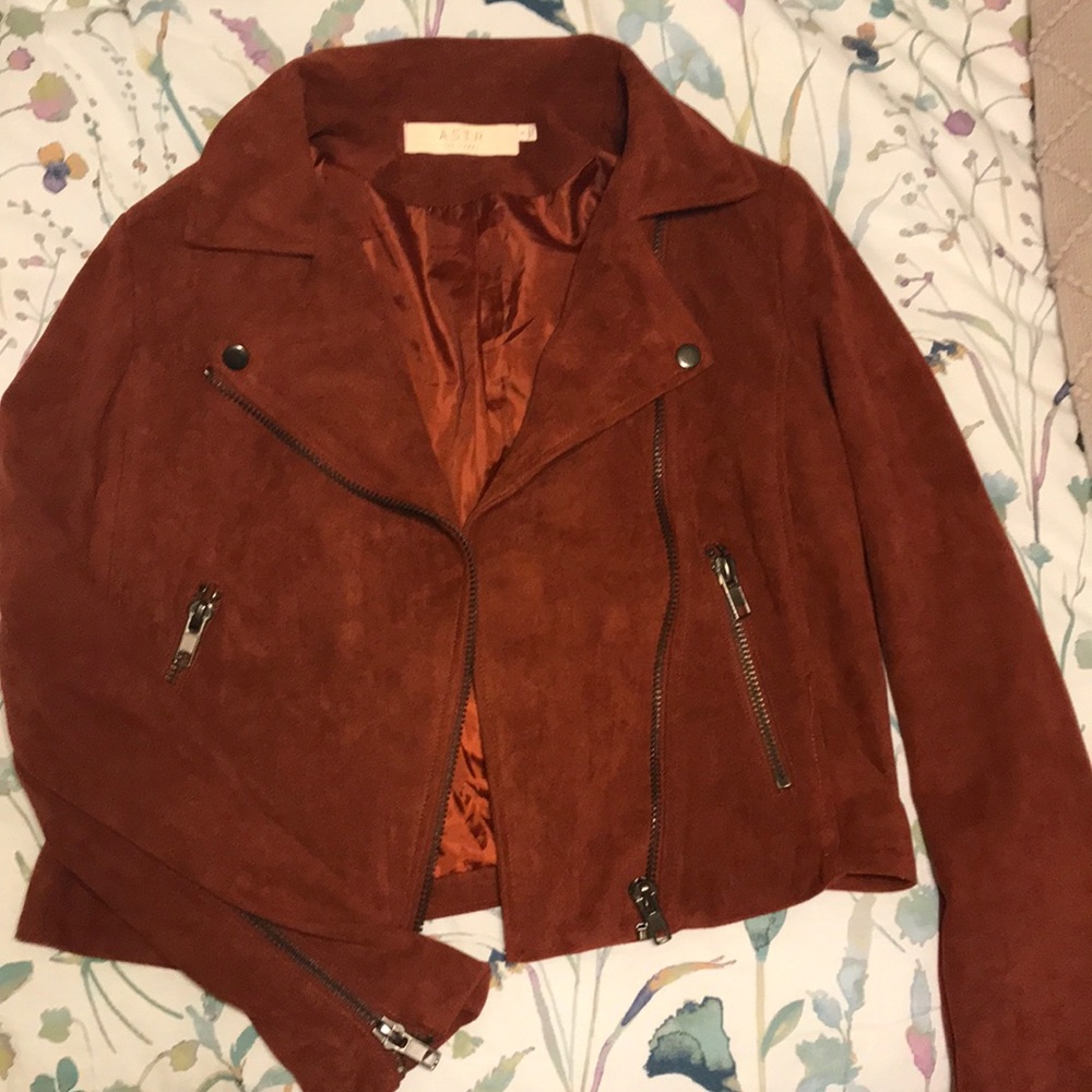 ASTR The Label Copper Suede Moto